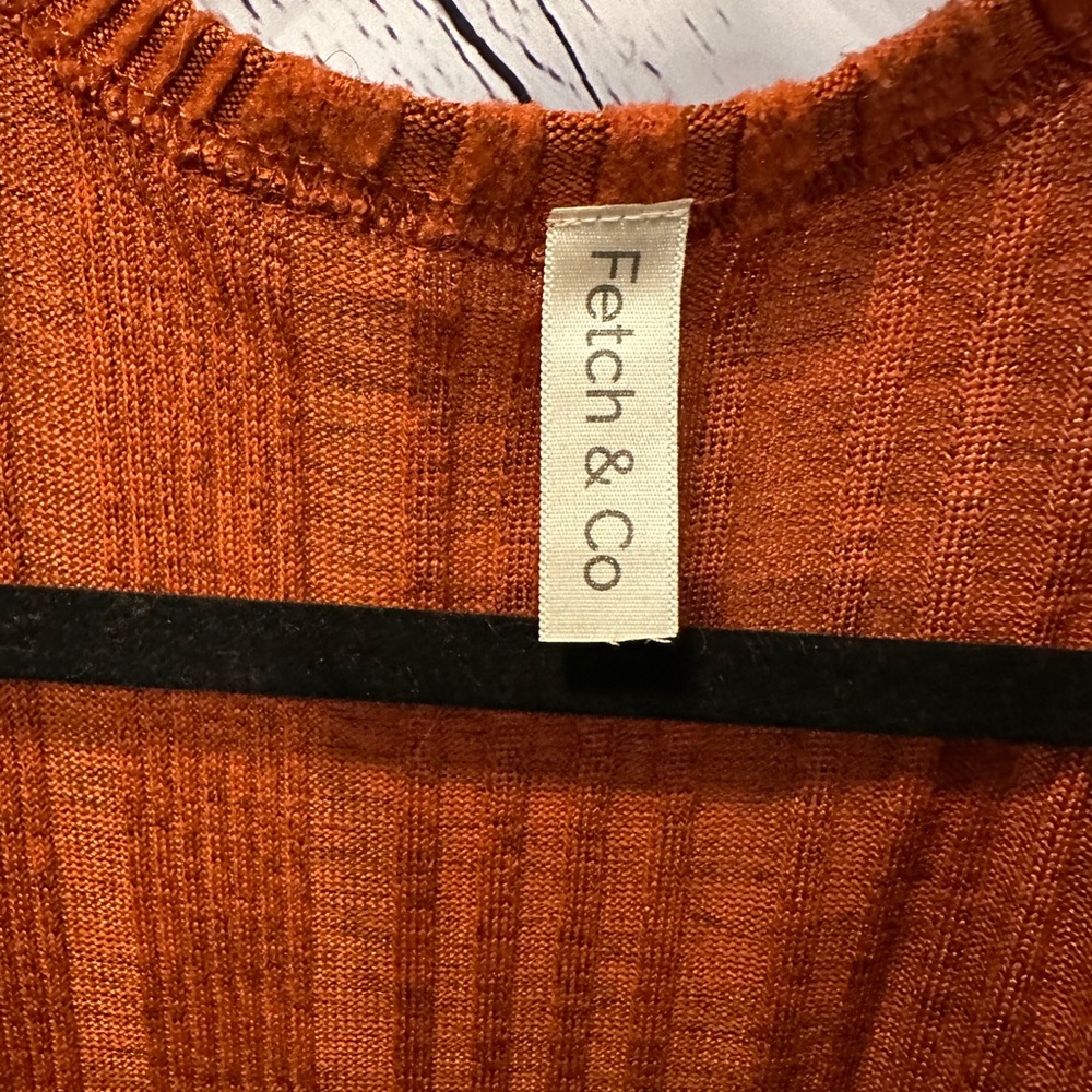 Rust Open Front Cardigan - Picture 2 of 3